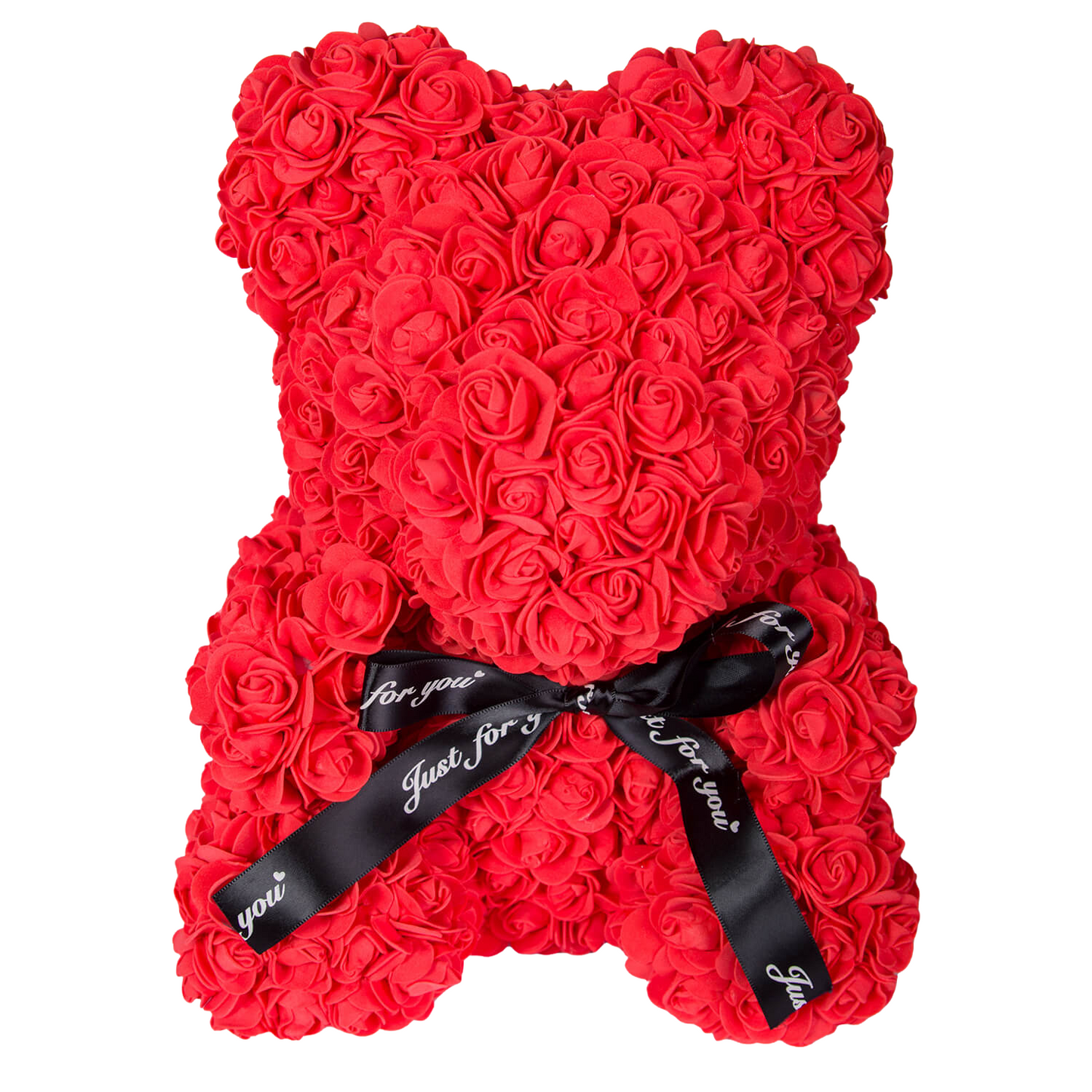 Red bear of roses