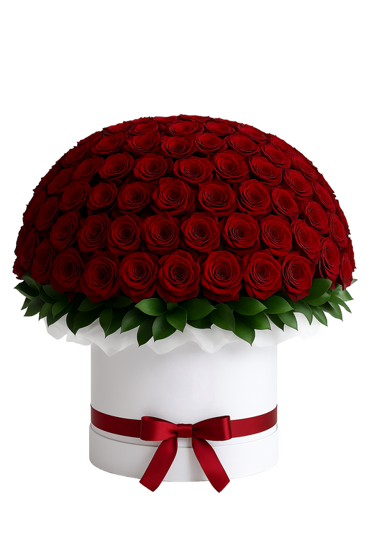 101 Red Roses In A Box